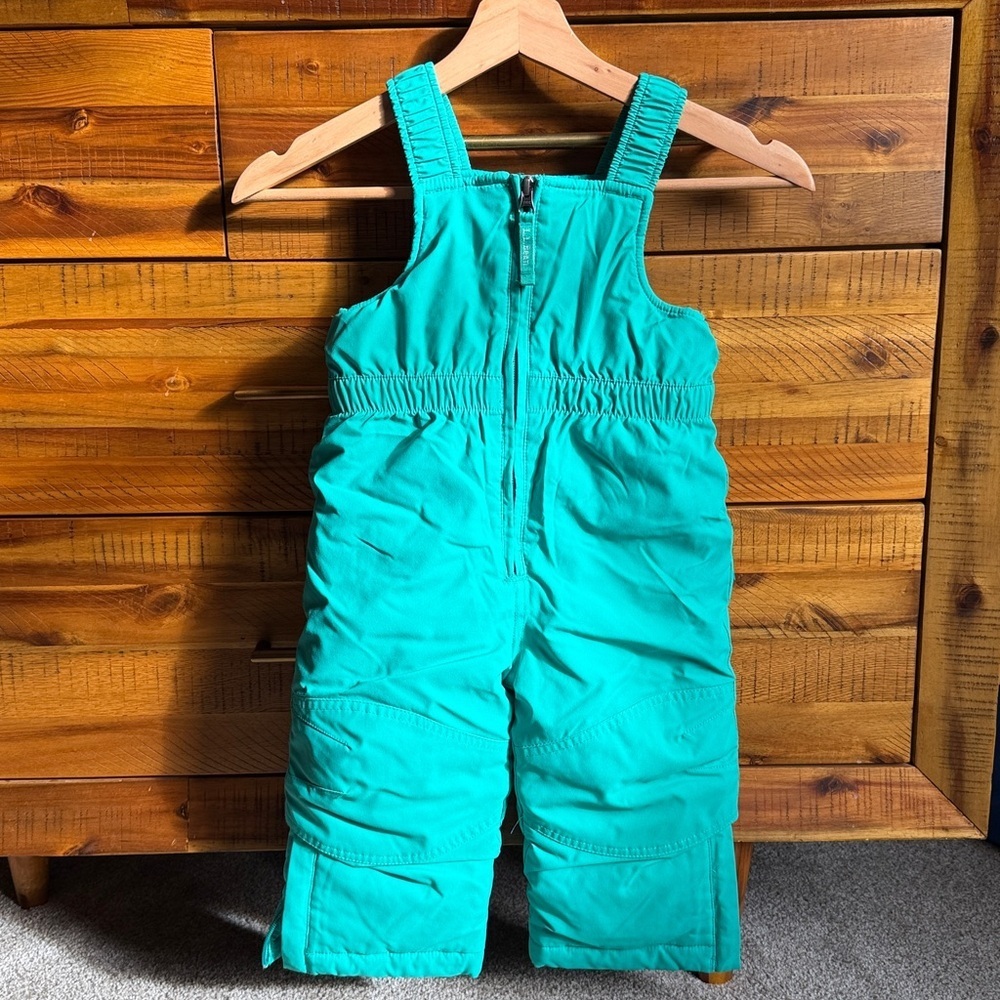 L.L Bean Toddlers' Cold Buster Snow Bibs Teal Kids Snow Bib